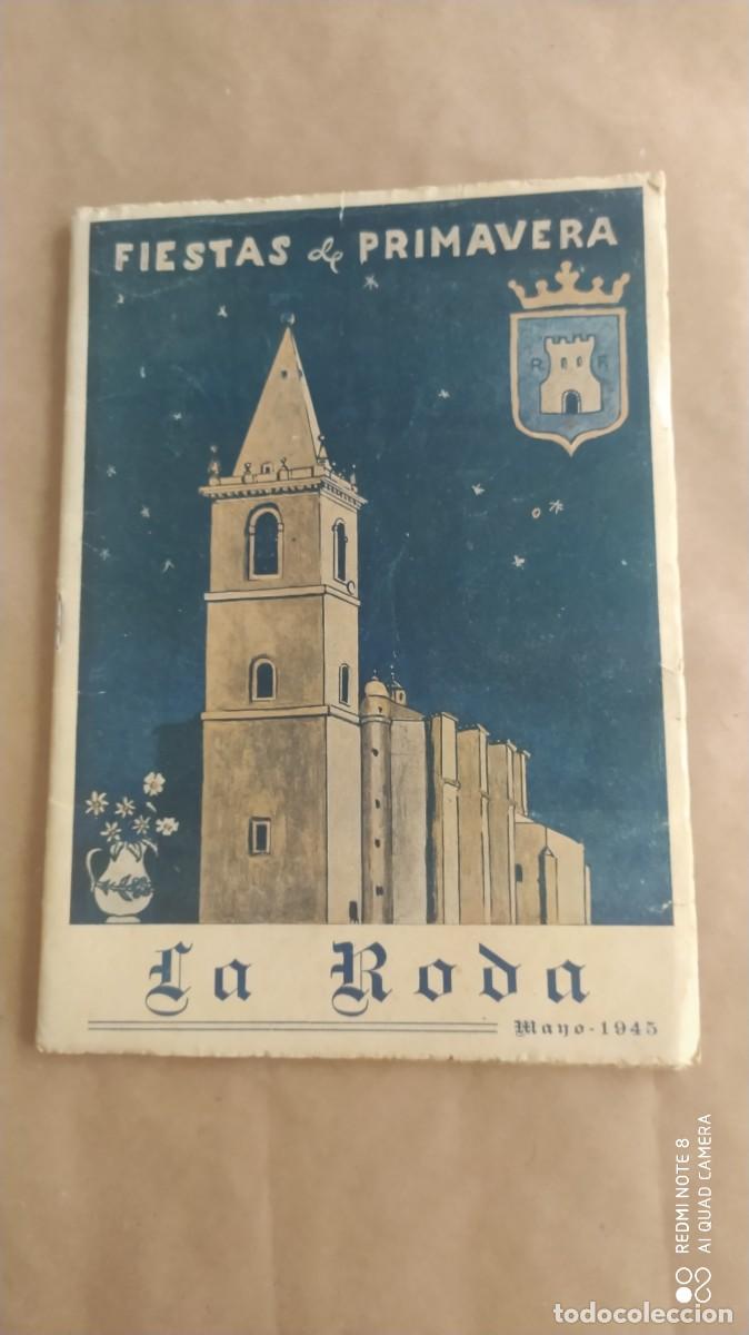 Coleccionismo de revistas y peri&oacute;dicos: LA RODA ALBACETE PROGRAMA FIESTAS PRIMAVERA 1945