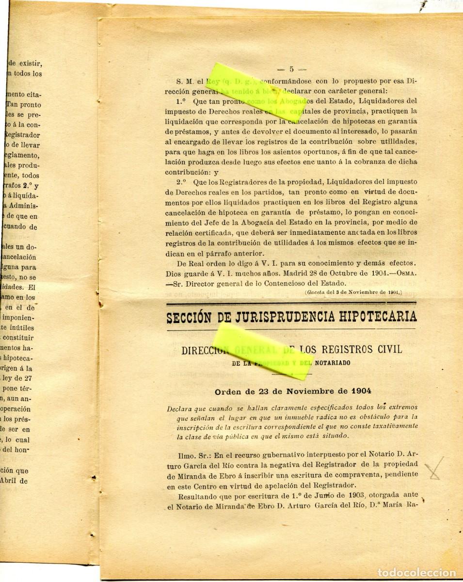 Collection Magazines and Newspapers: REVISTA A&Ntilde;O 1905 NOTARIO NOTARIA DE MIRANDA DE EBRO ARTURO GARCIA DEL RIO