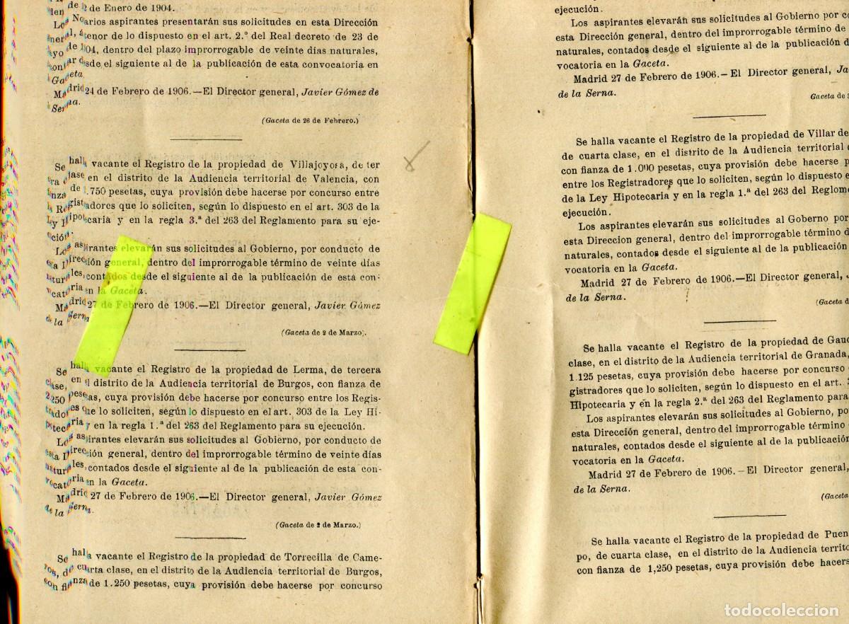 Collection Magazines and Newspapers: REVISTA A&Ntilde;O 1905 NOTARIO NOTARIA DE VILLAJOYOSA LERMA TORRECILLA DE CAMEROS VILLAR DEL ARZOBISPO