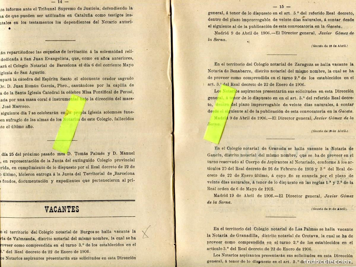 Collection Magazines and Newspapers: REVISTA A&Ntilde;O 1905 NOTARIO NOTARIA DE VALMASEDA BENABARRE GAUCIN GRANADILLA PRAVIA