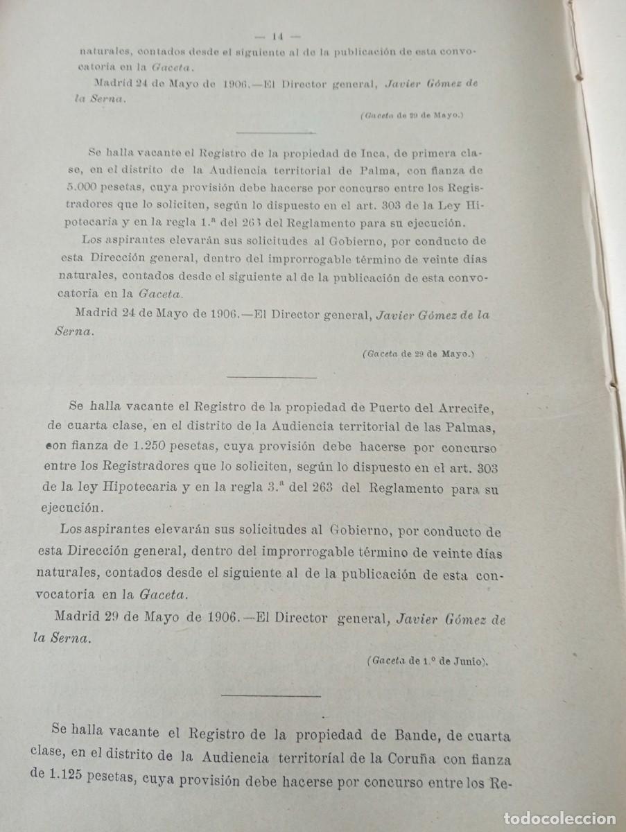 Collezionismo di Riviste e Giornali: REVISTA A&Ntilde;O 1906 NOTARIO NOTARIA DE SAN ROMAN DE CAMEROS TORRECILLA CORNUDELLA FALSET