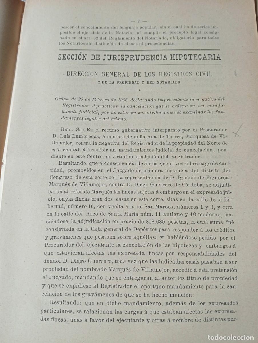 Collection Magazines and Newspapers: REVISTA A&Ntilde;O 1906 NOTARIO NOTARIA ANA DE TORRES MARQUESA DE VILLAMEJOR