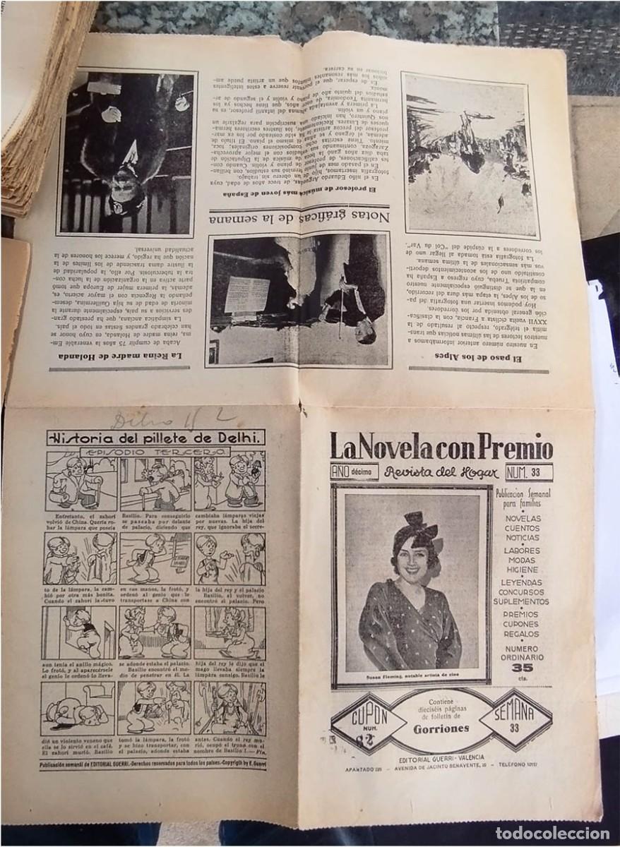 Coleccionismo de Revistas y Peri&oacute;dicos: REVISTA DEL HOGAR LA NOVELA CON PREMIO Ed. GUERRI A&Ntilde;OS 33/34/35 MAS DE 50 EJEMPLARES + 6 GRABADOS