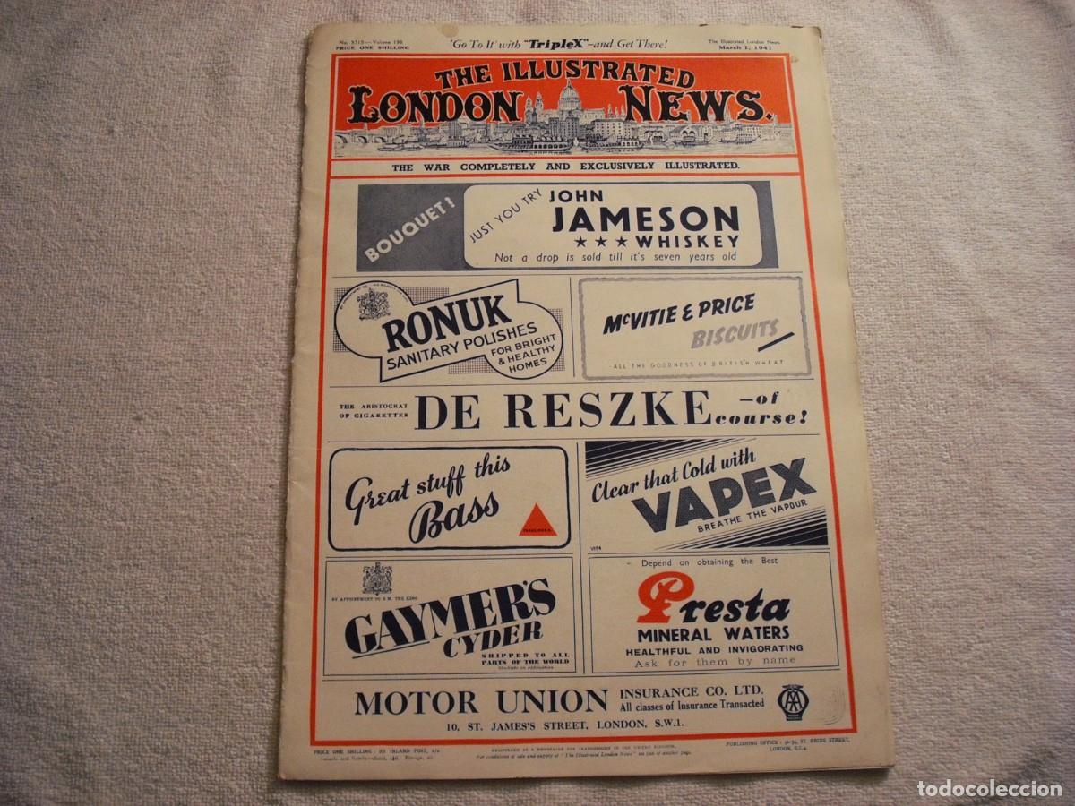 Coleccionismo de Revistas y Peri&oacute;dicos: THE ILLUSTRATED LONDON NEWS N. 5315 , MARCH 1941. INGLES
