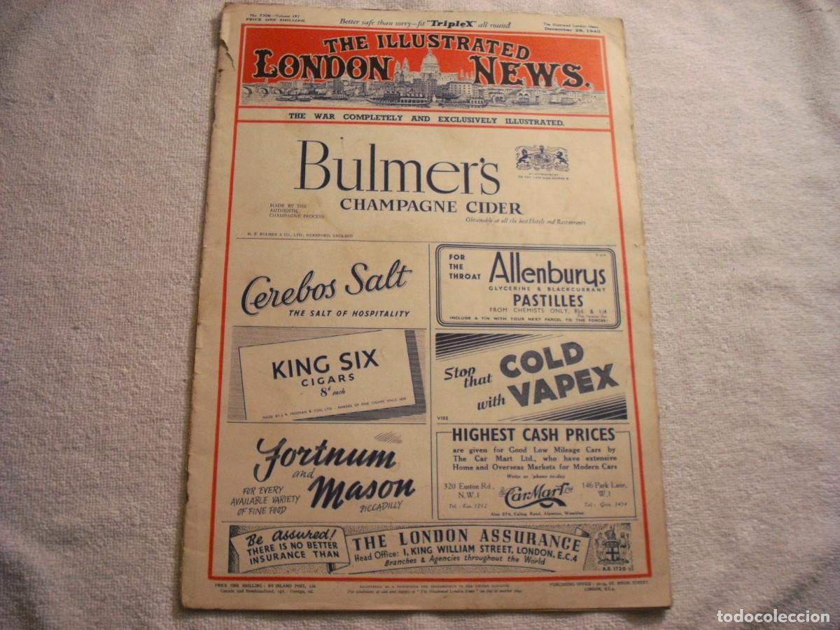 Collezionismo di Riviste e Giornali: THE ILLUSTRATED LONDON NEWS N. 5306, DECEMBER 1940