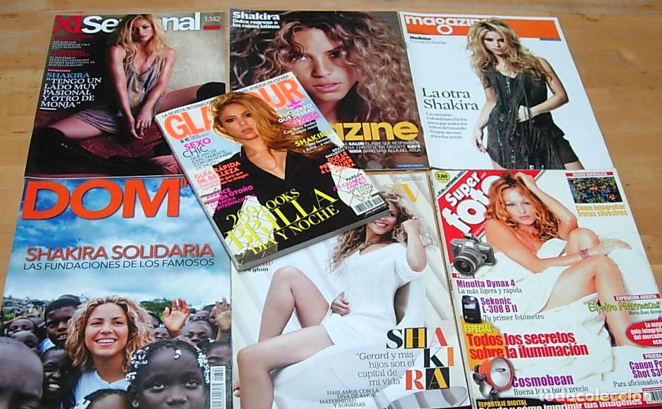 Coleccionismo de Revistas y Peri&oacute;dicos: Lote de 7 Revistas SHAKIRA 2002-2015 Super Foto+Glamour+Mujer Hoy+Dominical+XL Semanal+2 x Magazine