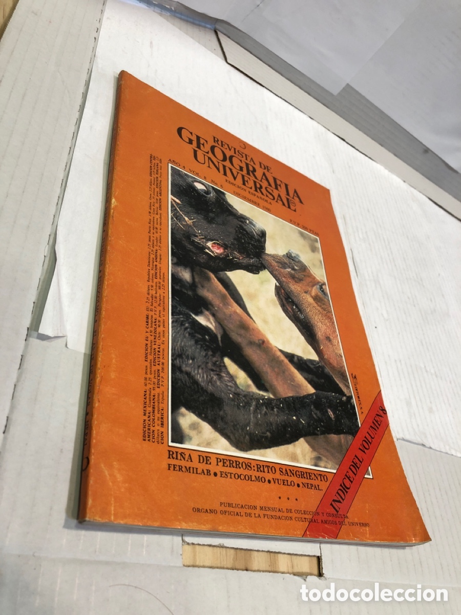 Collezionismo di Riviste e Giornali: Revista de Geograf&iacute;a Universal. Edici&oacute;n espa&ntilde;ola a&ntilde;o 4 vol. 8 n&ordm; 6 diciembre 1980