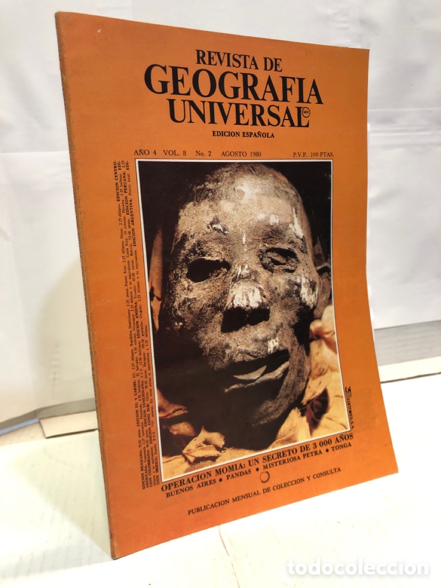 Collezionismo di Riviste e Giornali: Revista de Geograf&iacute;a Universal. Edici&oacute;n espa&ntilde;ola a&ntilde;o 4 vol. 8 n&ordm; 2 agosto 1980