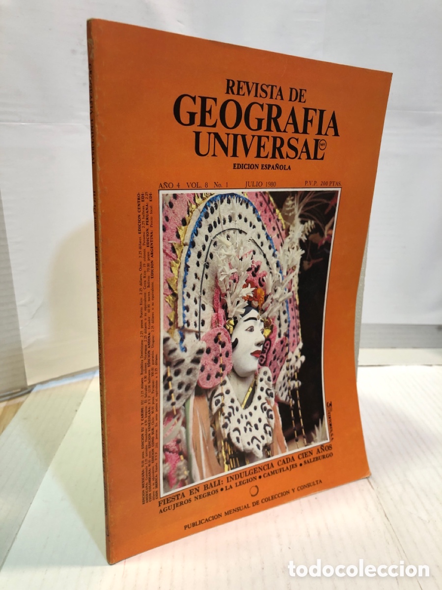Collezionismo di Riviste e Giornali: Revista de Geograf&iacute;a Universal. Edici&oacute;n espa&ntilde;ola a&ntilde;o 4 vol. 8 n&ordm; 1 julio 1980