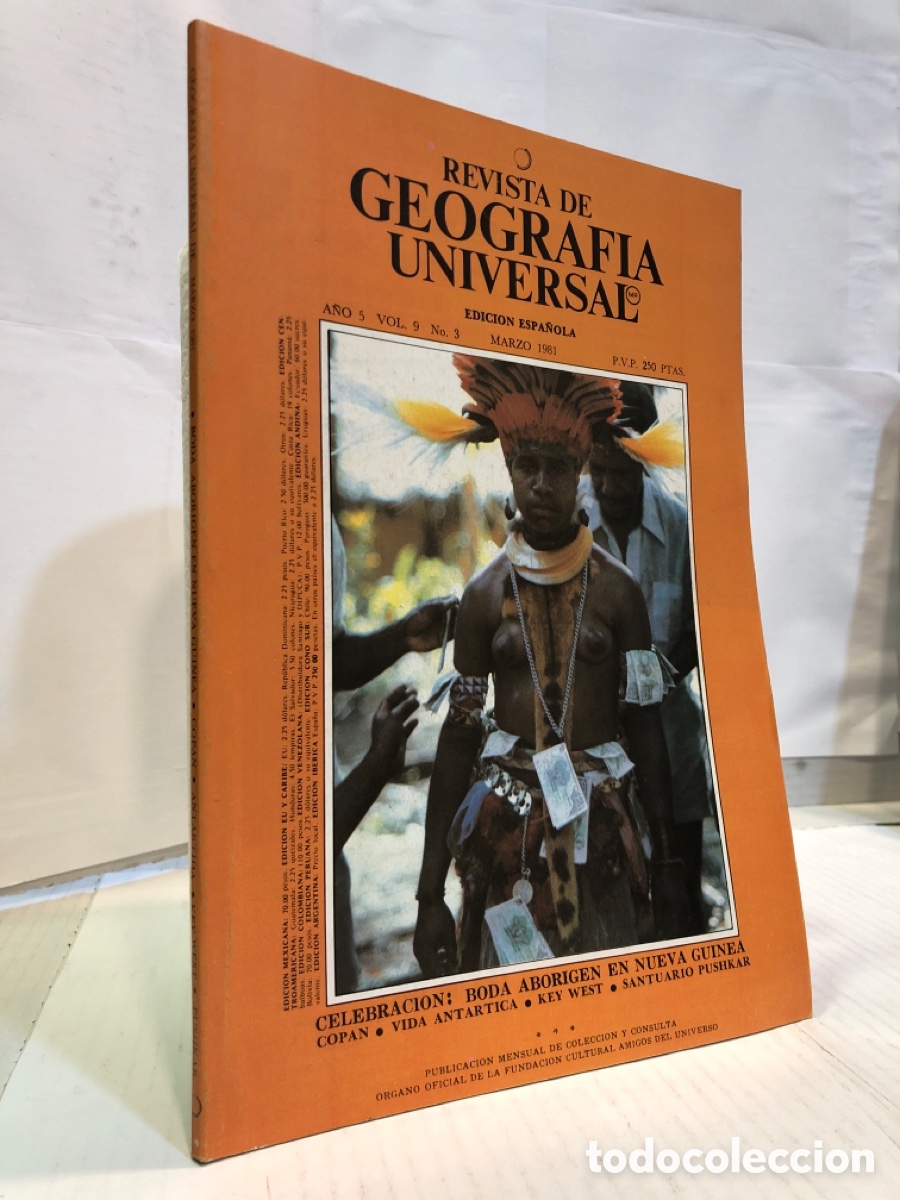 Collezionismo di Riviste e Giornali: Revista de Geograf&iacute;a Universal. Edici&oacute;n espa&ntilde;ola a&ntilde;o 5 vol. 9 n&ordm; 3 marzo 1981