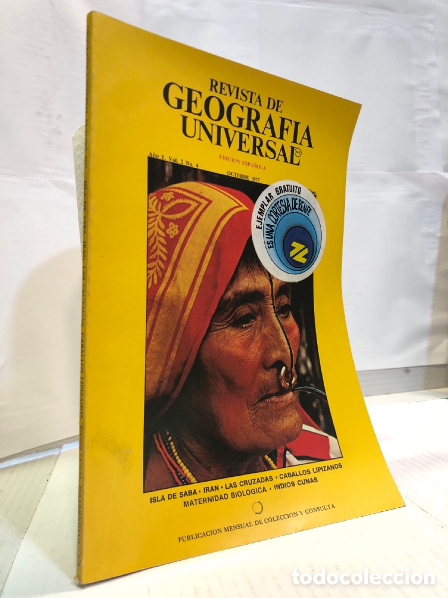 Collezionismo di Riviste e Giornali: Revista de Geograf&iacute;a Universal. Edici&oacute;n espa&ntilde;ola a&ntilde;o 1 vol. 2 n&ordm; 4 octubre 1977