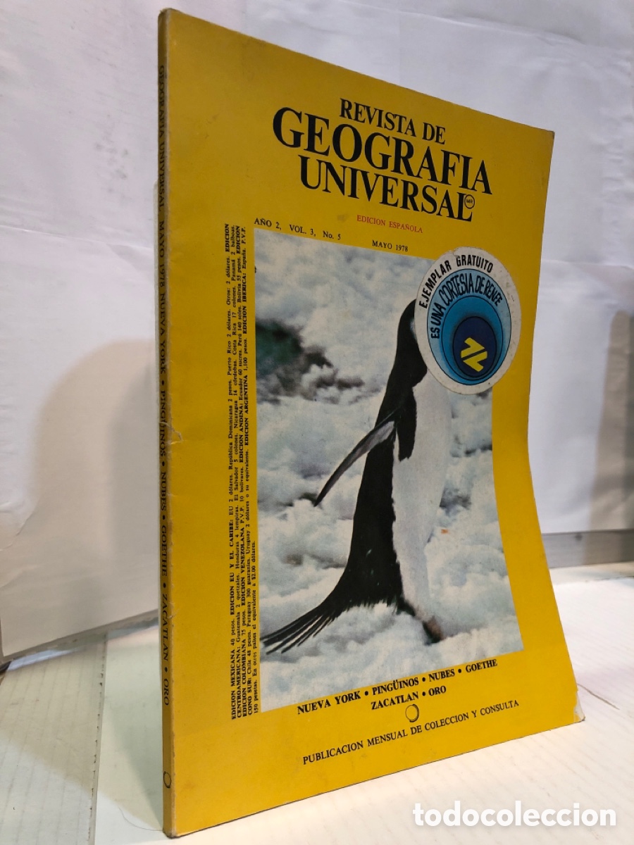 Collezionismo di Riviste e Giornali: Revista de Geograf&iacute;a Universal. Edici&oacute;n espa&ntilde;ola a&ntilde;o 2 vol. 3 n&ordm; 5 mayo 1978