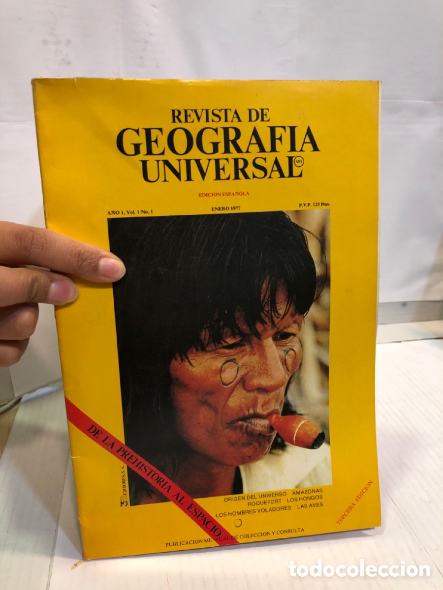 Collezionismo di Riviste e Giornali: Revista de Geograf&iacute;a Universal. Edici&oacute;n espa&ntilde;ola a&ntilde;o 1 vol. 1 n&ordm; 1 enero 1977