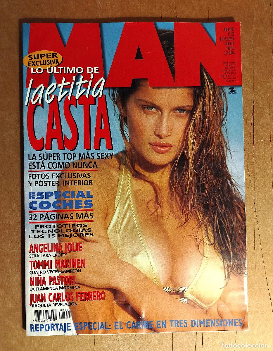 Coleccionismo de Revistas y Peri&oacute;dicos: MAN 152 - JUNIO 2000 - LAETITIA CASTA - ANGELINA JOLIE - NEUS ASENSI - NI&Ntilde;A PASTORI