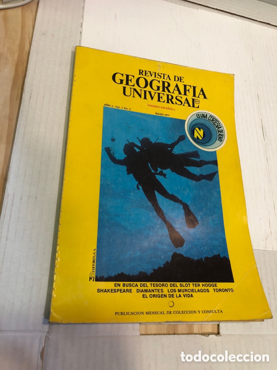 Coleccionismo de Revistas y Peri&oacute;dicos: Revista de Geograf&iacute;a Universal. Edici&oacute;n espa&ntilde;ola a&ntilde;o 1 vol. 1 n&ordm; 5 mayo 1977