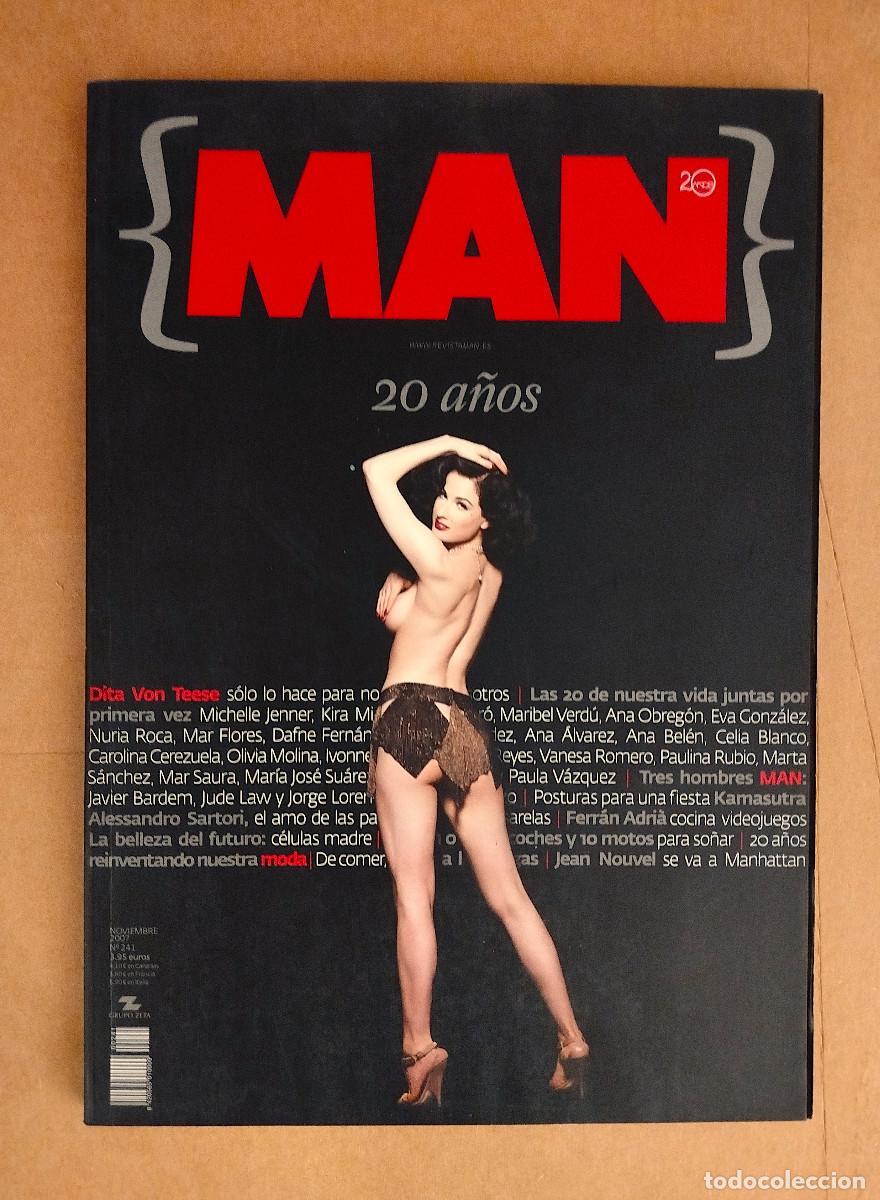 Coleccionismo de Revistas y Peri&oacute;dicos: MAN 241- NOVIEMBRE 2007 - ESPECIAL 20 A&Ntilde;OS - DITA VON TEESE - MARTA SANCHEZ - MARIBEL VERDU