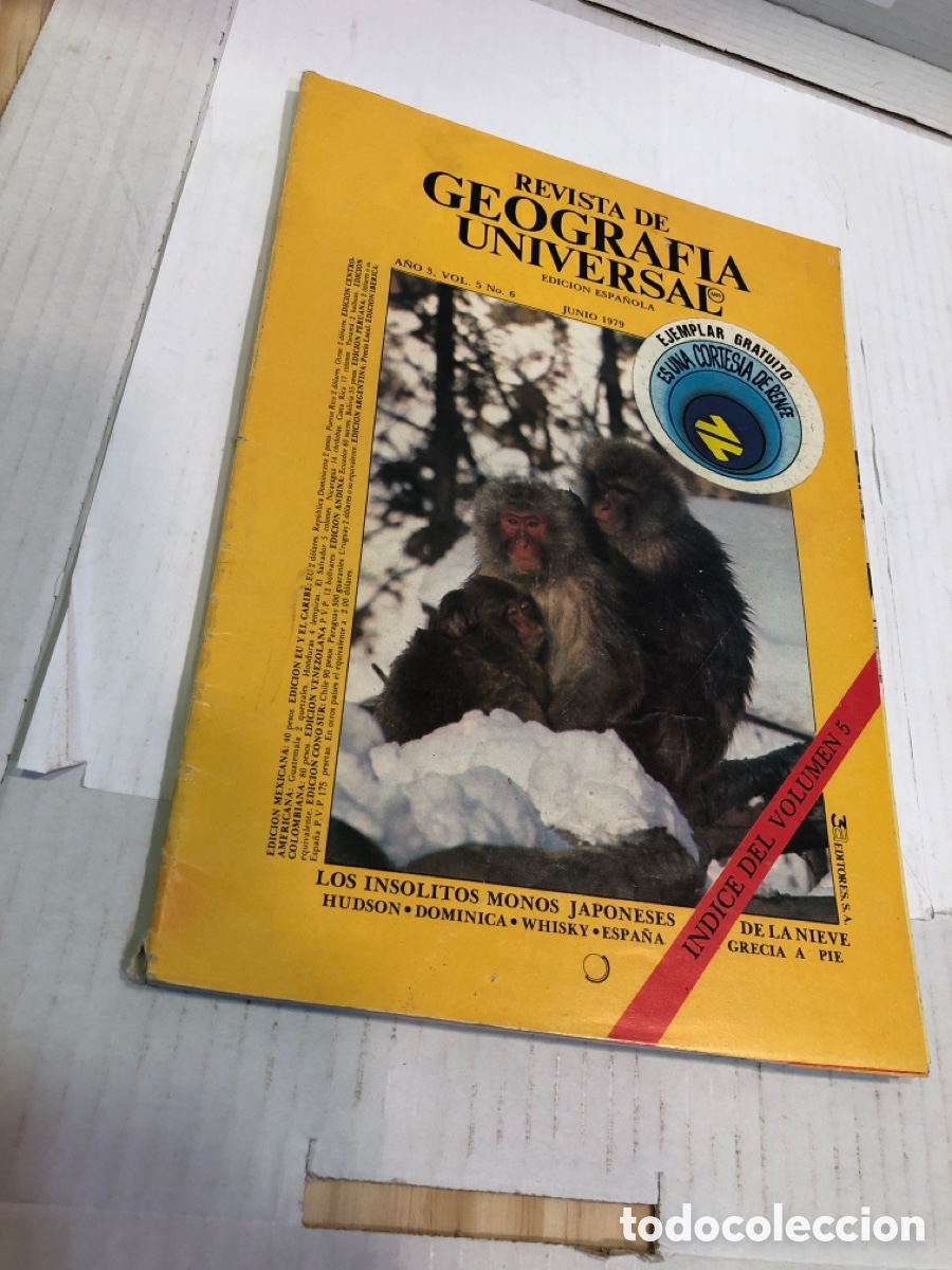 Coleccionismo de Revistas y Peri&oacute;dicos: Revista de Geograf&iacute;a Universal. Edici&oacute;n espa&ntilde;ola a&ntilde;o 3 vol. 5 n&ordm; 6 junio 1979