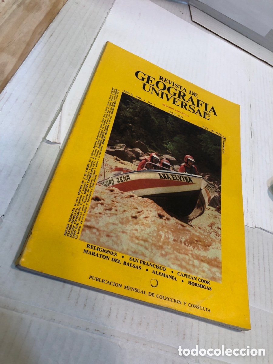 Coleccionismo de Revistas y Peri&oacute;dicos: Revista de Geograf&iacute;a Universal. Edici&oacute;n espa&ntilde;ola a&ntilde;o 2 vol. 4 n&ordm; 1 julio 1979