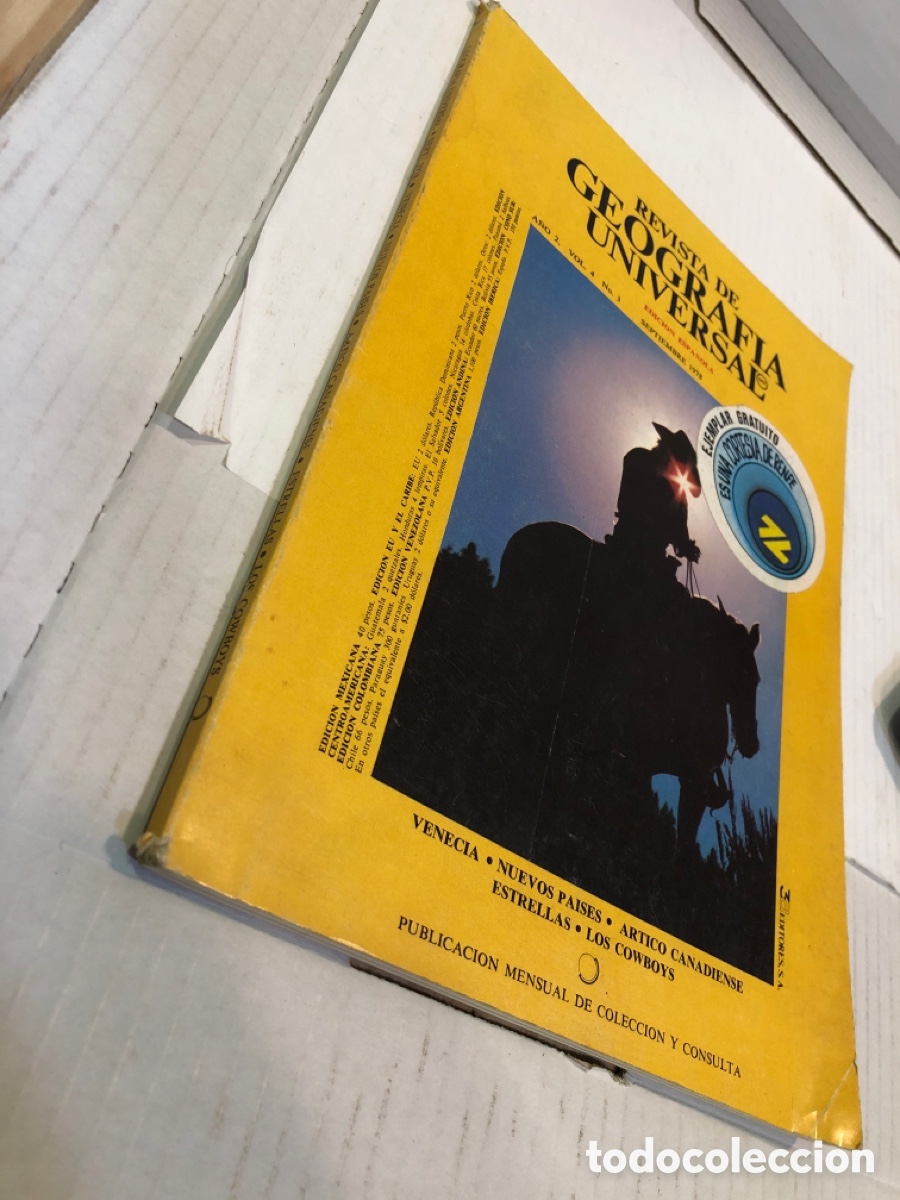 Coleccionismo de Revistas y Peri&oacute;dicos: Revista de Geograf&iacute;a Universal. Edici&oacute;n espa&ntilde;ola a&ntilde;o 2 vol. 4 n&ordm; 3 septiembre 1979
