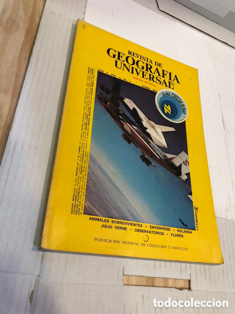 Coleccionismo de Revistas y Peri&oacute;dicos: Revista de Geograf&iacute;a Universal. Edici&oacute;n espa&ntilde;ola a&ntilde;o 2 vol. 3 n&ordm; 1 enero 1978