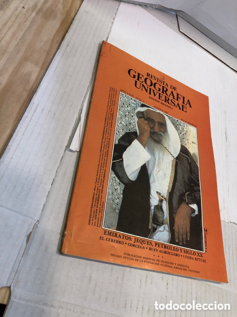Collectionnisme de Revues et Journaux: Revista de Geograf&iacute;a Universal. Edici&oacute;n espa&ntilde;ola a&ntilde;o 5 vol. 10 n&ordm; 2 agosto 1981