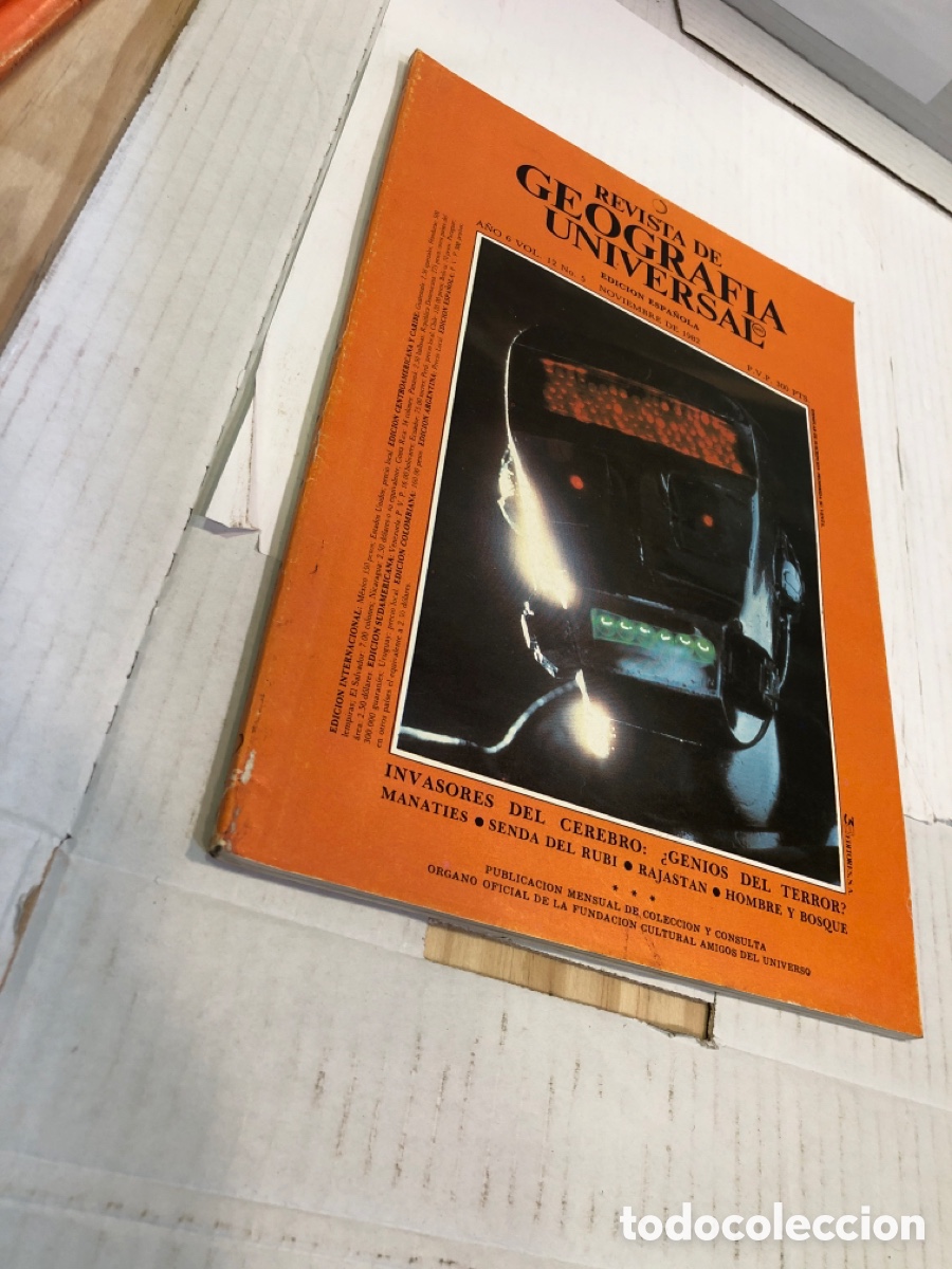 Collezionismo di Riviste e Giornali: Revista de Geograf&iacute;a Universal. Edici&oacute;n espa&ntilde;ola a&ntilde;o 6 vol. 12 n&ordm; 5 noviembre 1982