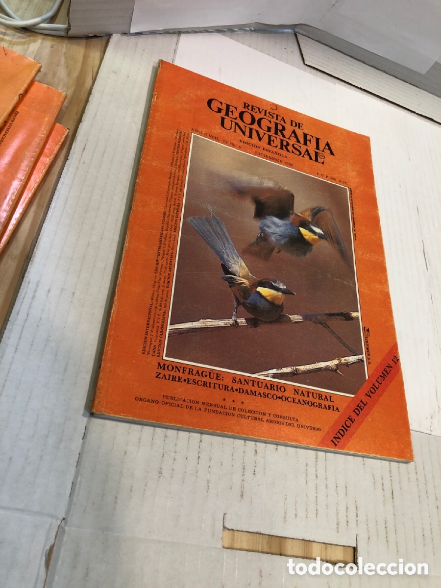 Collezionismo di Riviste e Giornali: Revista de Geograf&iacute;a Universal. Edici&oacute;n espa&ntilde;ola a&ntilde;o 6 vol. 12 n&ordm; 6 diciembre 1982