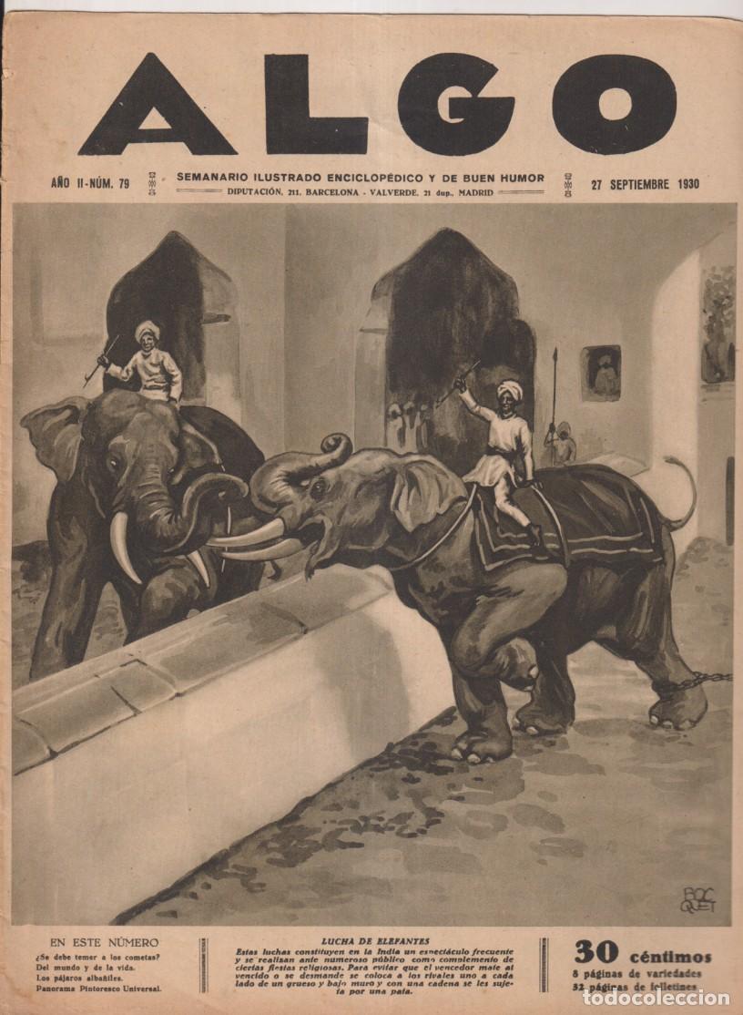 Collection Magazines and Newspapers: Algo n&ordm; 70. Semanario ilustrado, enciclop&eacute;dico y de buen humor. 27 septiembre de 1930. Contiene vi&ntilde;e
