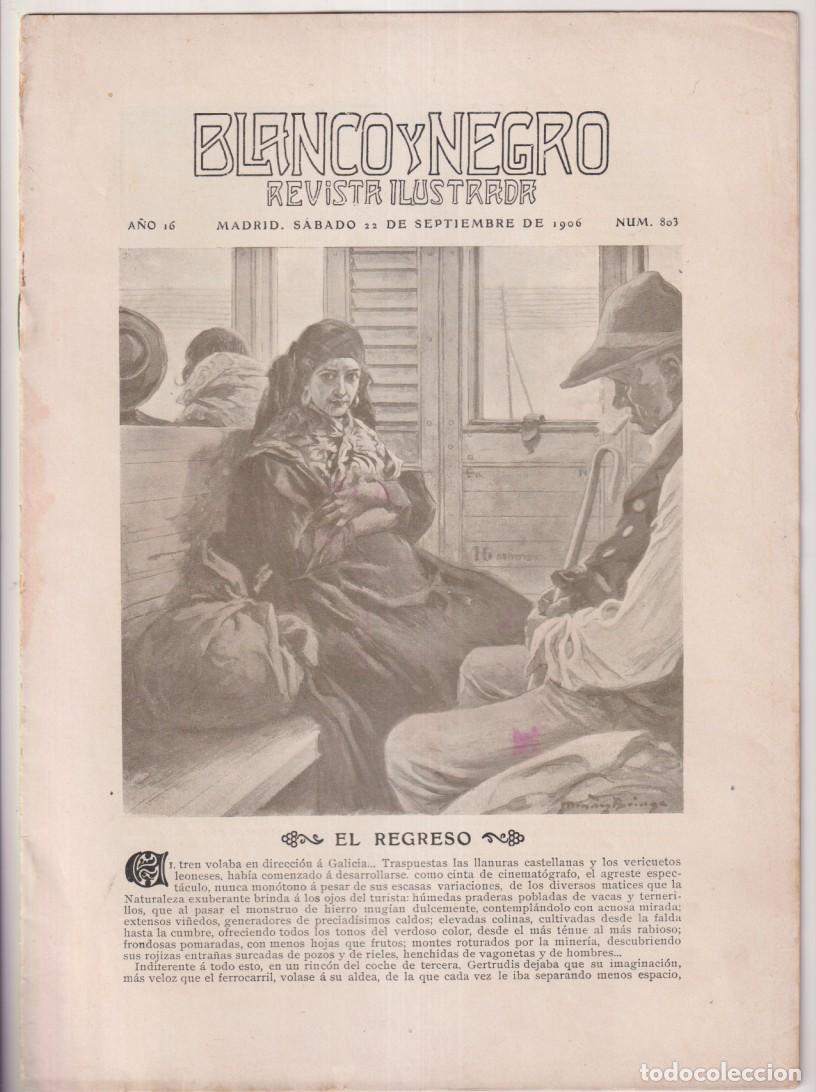 Collection Magazines and Newspapers: Blanco y Negro n&ordm; 803. Madrid 22 de Septiembre de 1906. El Nuevo acorazado, Feria de Huelva Cr&oacute;nica