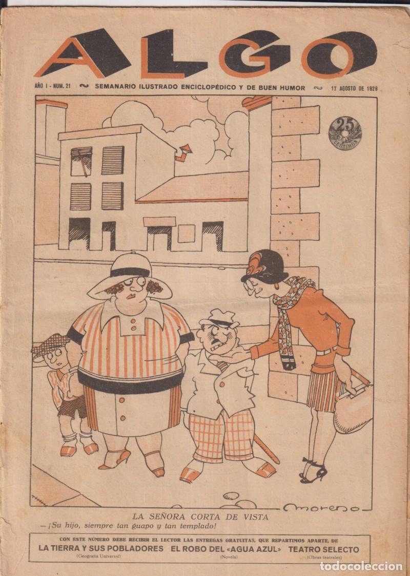 Collection Magazines and Newspapers: Algo n&ordm; 21. Semanario ilustrado, enciclop&eacute;dico y de buen humor. 17 de agosto de 1929