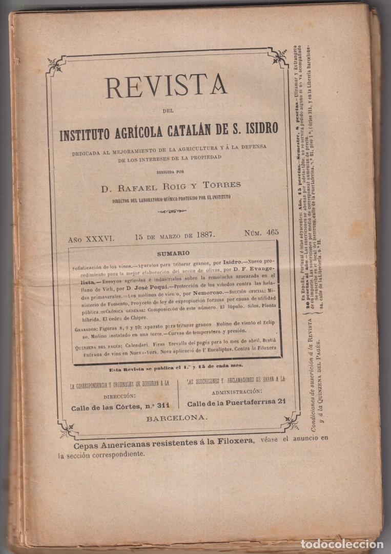 Coleccionismo de Revistas y Peri&oacute;dicos: Lote de 12 Revistas del Instituto Agr&iacute;cola Catal&aacute;n de S. Isidro: 465 al 469, 471, 473, 477, 478, 480