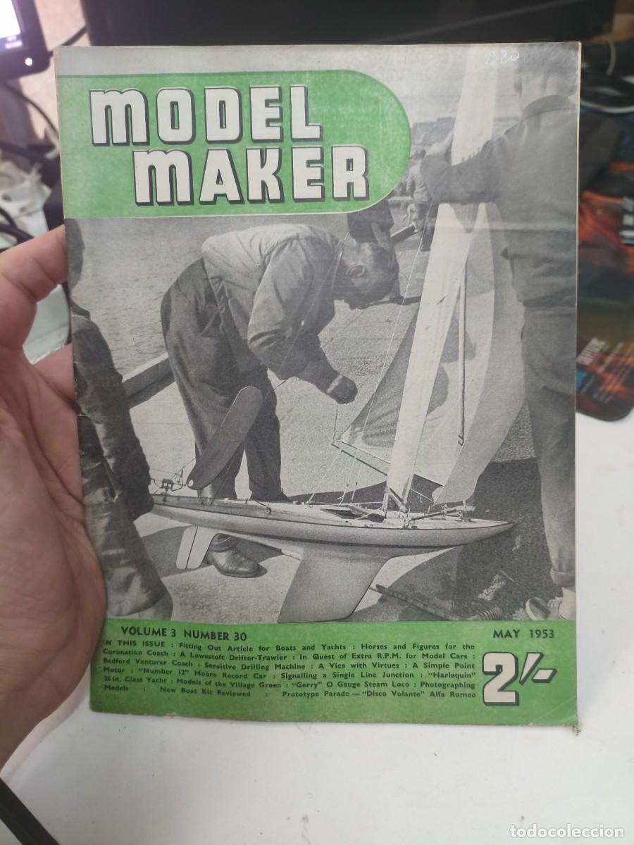 Collection Magazines and Newspapers: MODEL MAKER 1951, Modelismo, coches, aviones, barcos, maquetas, planos construcci&oacute;n, USA 1953 N&ordf; 30