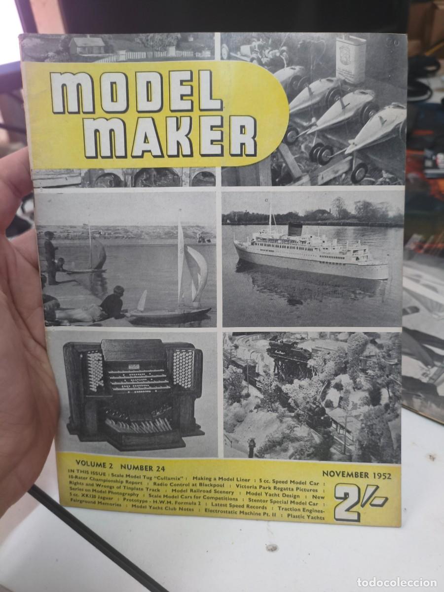 Collection Magazines and Newspapers: MODEL MAKER 1951, Modelismo, coches, aviones, barcos, maquetas, planos construcci&oacute;n, USA 1952 N&ordf; 24