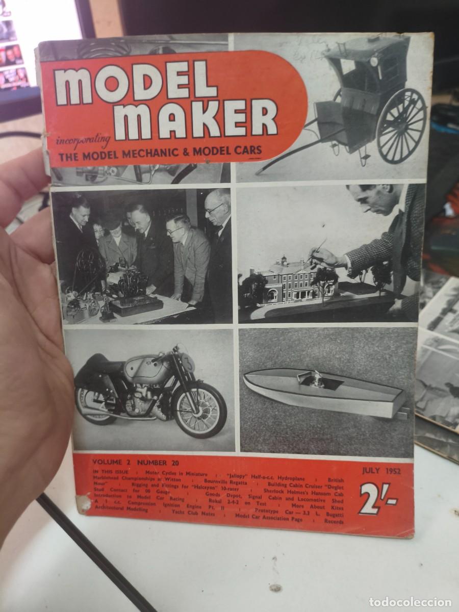 Collection Magazines and Newspapers: MODEL MAKER 1951, Modelismo, coches, aviones, barcos, maquetas, planos construcci&oacute;n, USA 1952 N&ordf; 20