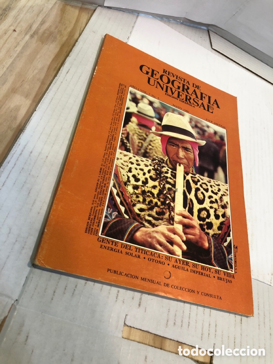 Coleccionismo de Revistas y Peri&oacute;dicos: Revista de Geograf&iacute;a Universal. Edici&oacute;n espa&ntilde;ola a&ntilde;o 4 vol. 7 n&ordm; 5 mayo 1980