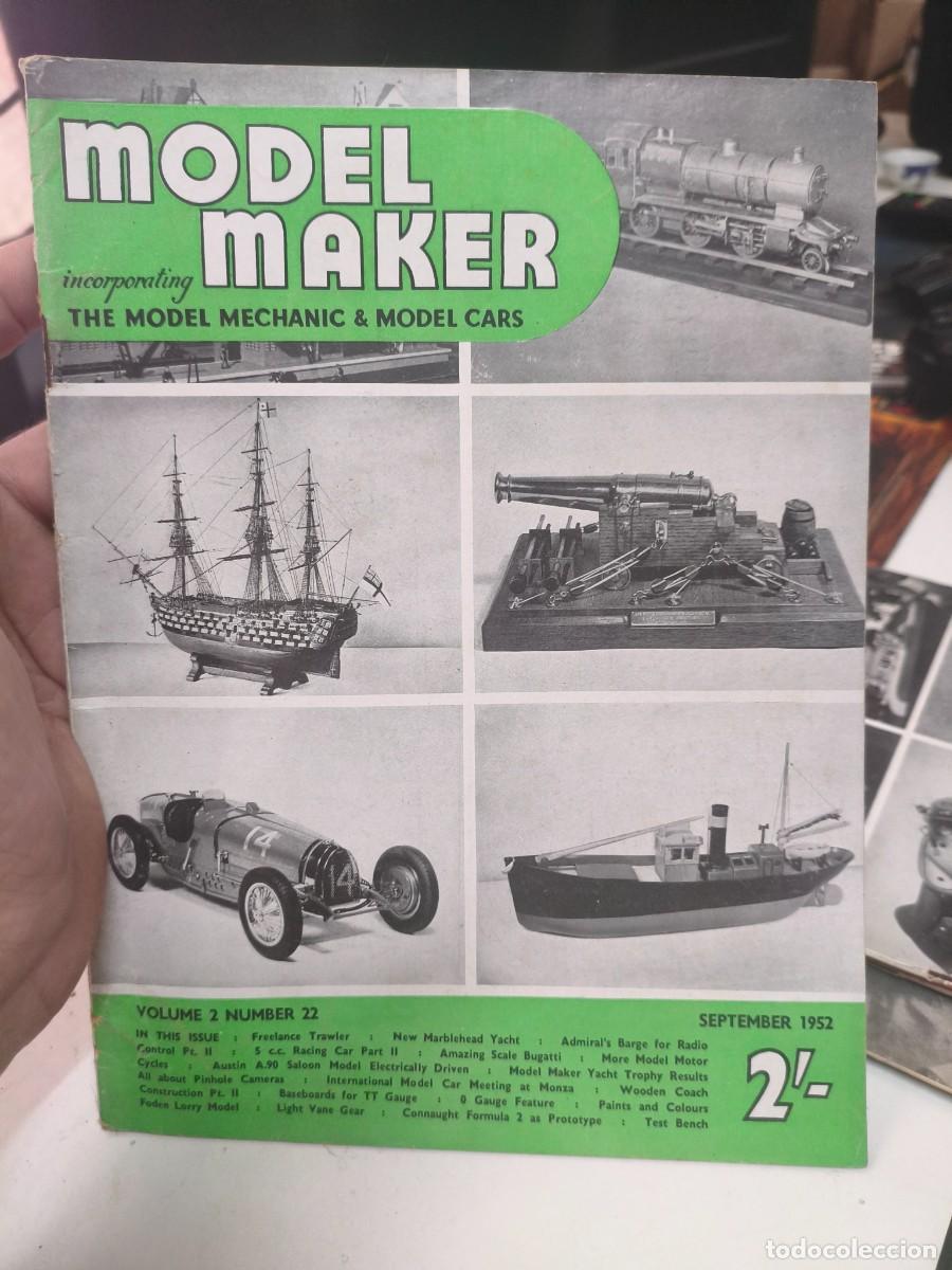 Collection Magazines and Newspapers: MODEL MAKER 1951, Modelismo, coches, aviones, barcos, maquetas, planos construcci&oacute;n, USA 1952 N&ordf; 22