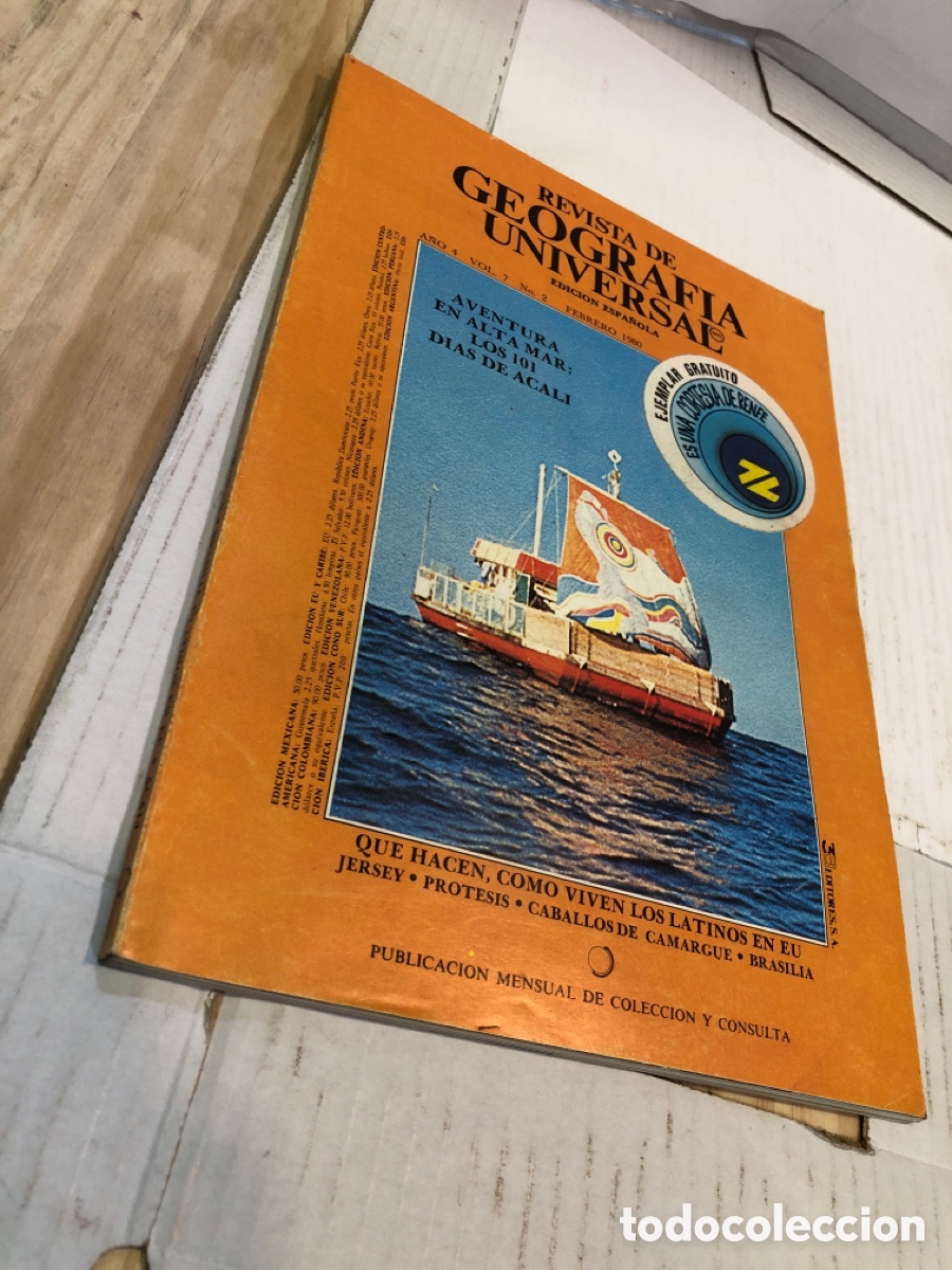 Collezionismo di Riviste e Giornali: Revista de Geograf&iacute;a Universal. Edici&oacute;n espa&ntilde;ola a&ntilde;o 4 vol. 7 n&ordm; 2 febrero 1980