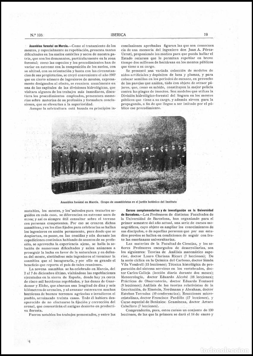 Coleccionismo de Revistas y Peri&oacute;dicos: 106 IBERICA 1916 RELATIVIDAD EINSTEIN ROQUETAS MALADETA CERLER ALOYA BOSSOST DIRIGIBLES SHACKLETON