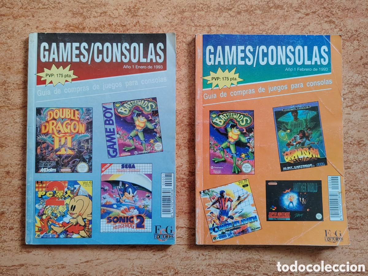 Coleccionismo de Revistas y Peri&oacute;dicos: Lote 2 primeros n&uacute;meros revista Games Consolas - 1993 - BUEN ESTADO GENERAL DIF&Iacute;CIL RARO