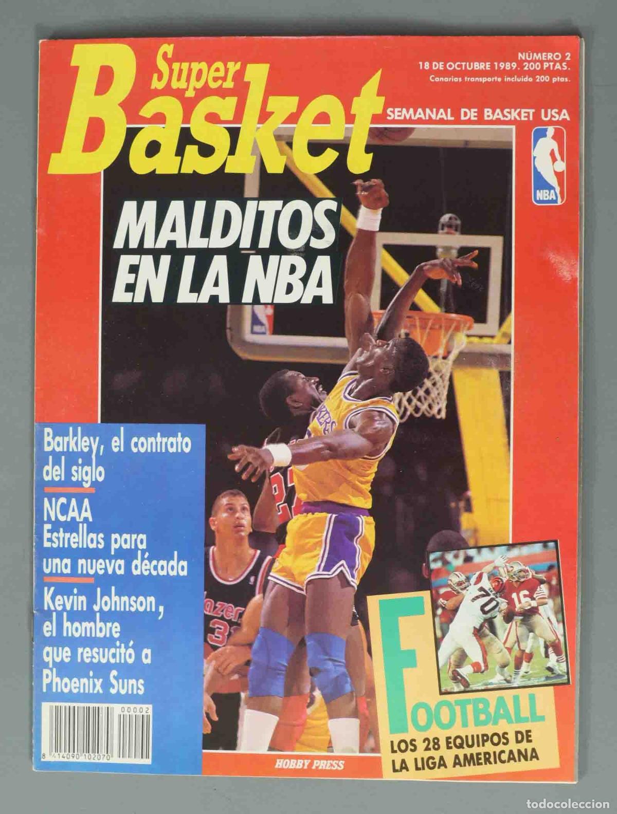 Collezionismo di Riviste e Giornali: SUPER BASKET. N&ordm; 2. 18 DE OCTUBRE 1989. MALDITOS EN LA NBA.