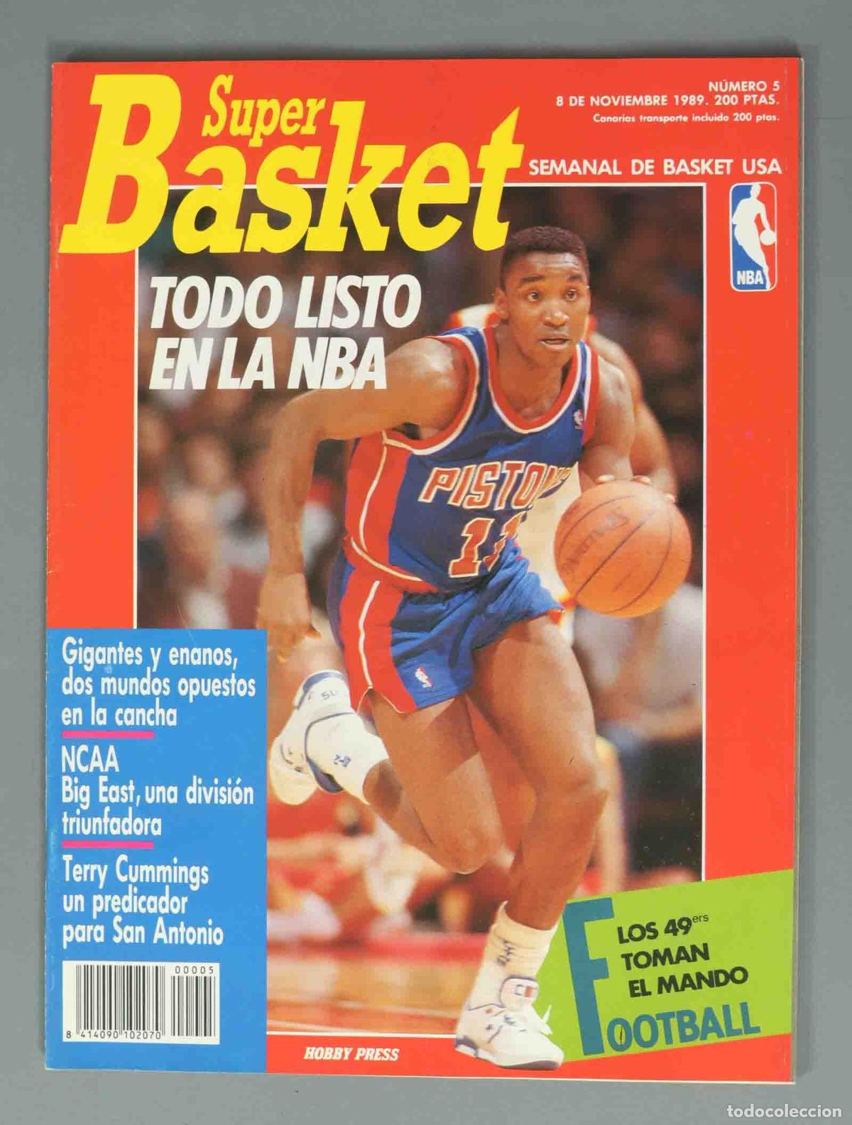 Coleccionismo de Revistas y Peri&oacute;dicos: SUPER BASKET. N&ordm; 5. 8 DE NOVIEMBRE 1989. TODO LISTO EN LA NBA.