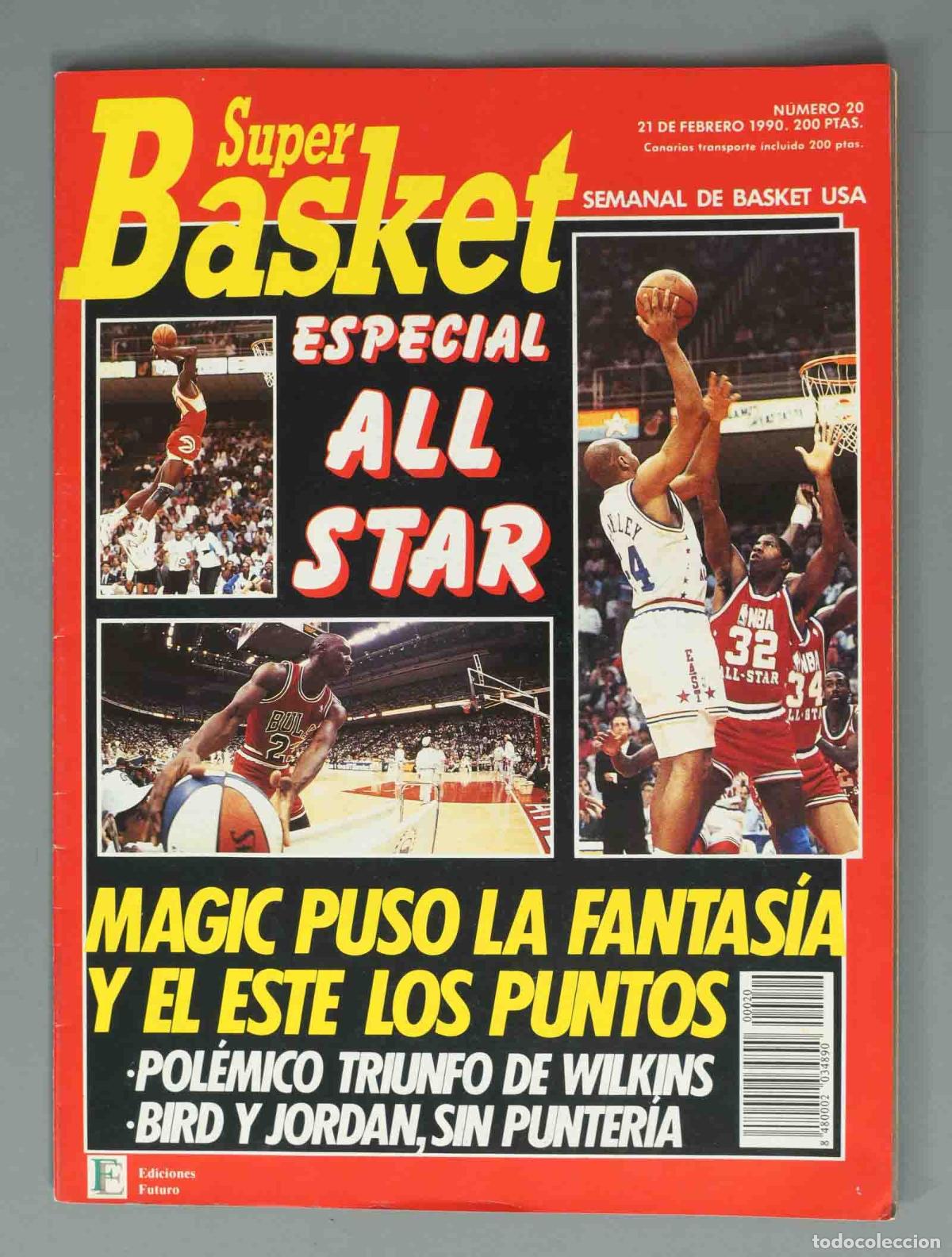 Coleccionismo de Revistas y Peri&oacute;dicos: SUPER BASKET. N&ordm; 20. 21 DE FEBRERO 1990. ESPECIAL ALL STAR.