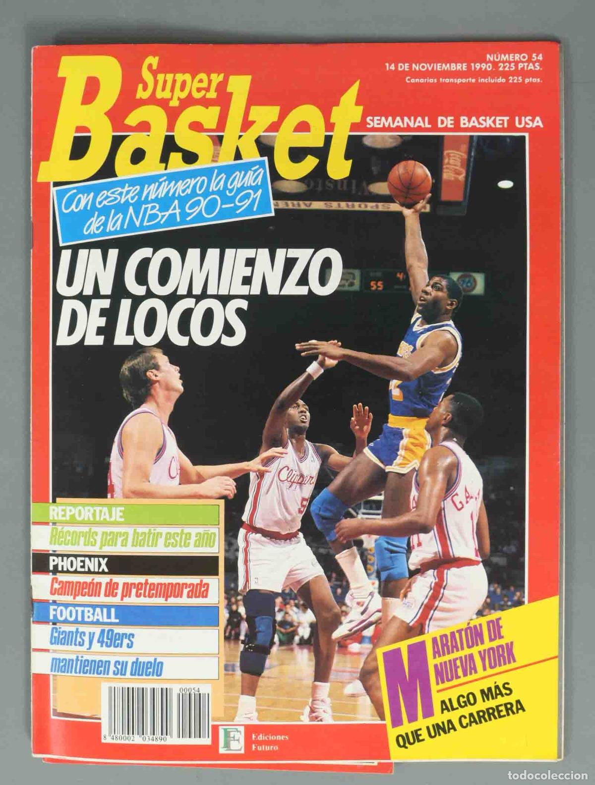 Coleccionismo de Revistas y Peri&oacute;dicos: SUPER BASKET. N&ordm; 54. 14 DE NOVIEMBRE. UN COMIENZO DE LOCOS.