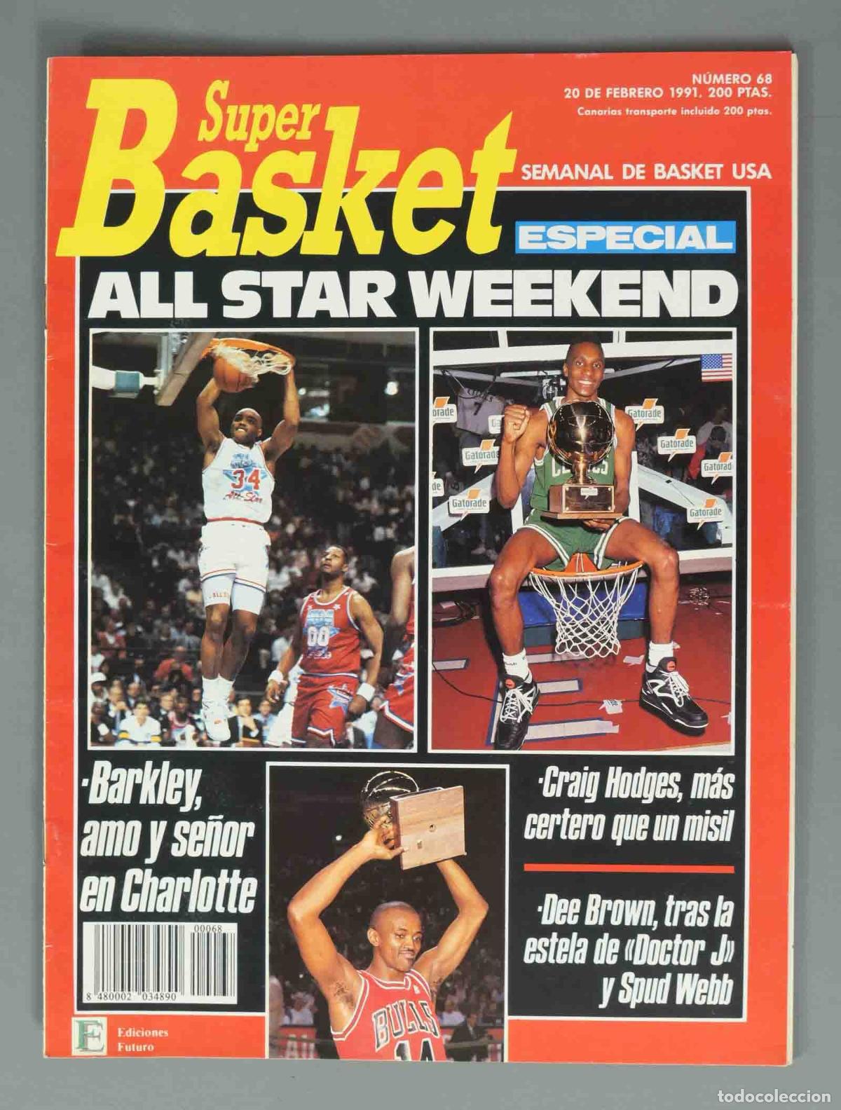 Coleccionismo de Revistas y Peri&oacute;dicos: SUPER BASKET. N&ordm; 68. 20 DE FEBRERO DE 1991. ALL STAR WEEKEND.