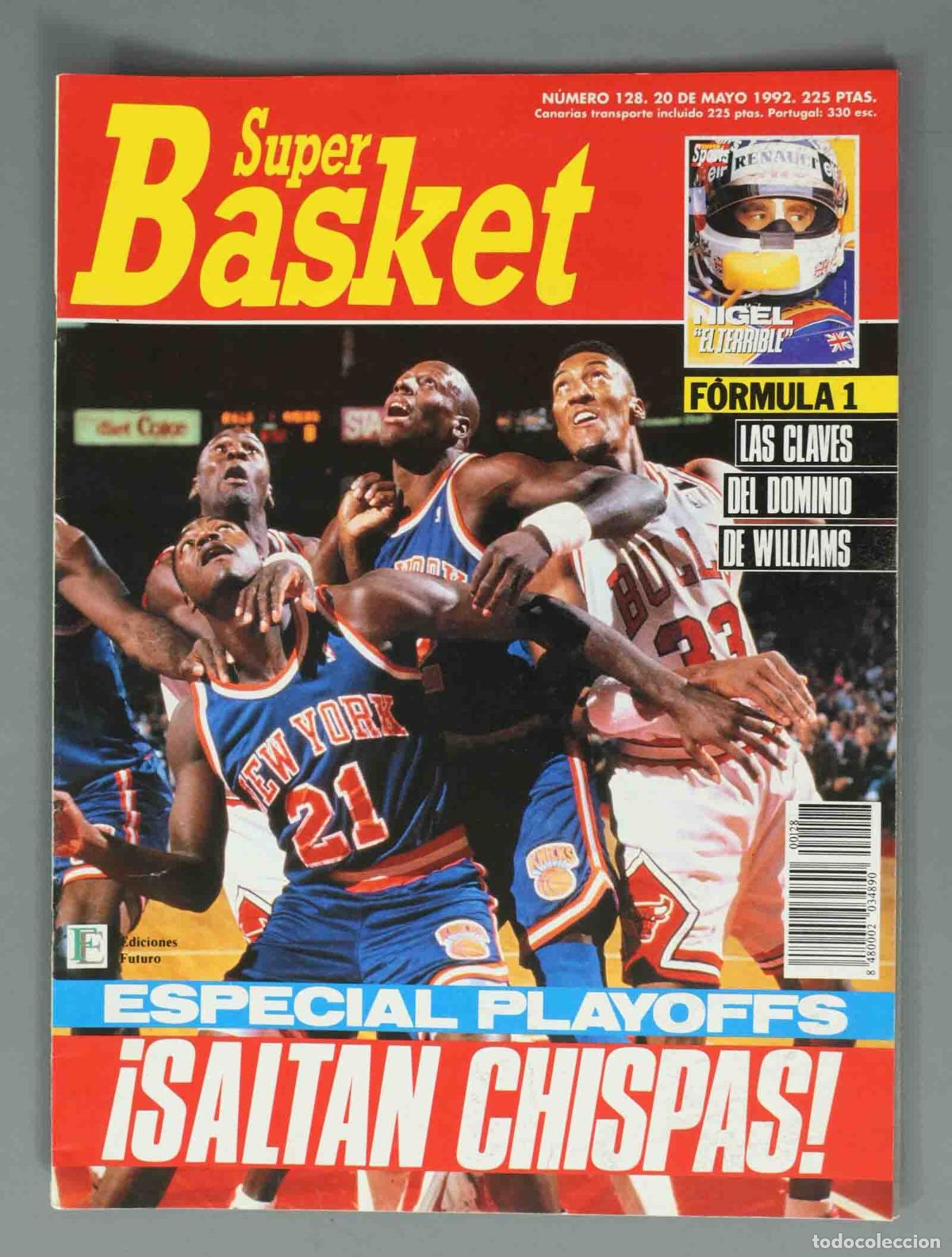 Coleccionismo de Revistas y Peri&oacute;dicos: SUPER BASKET. N&ordm; 128. 20 DE MAYO 1992. ESPECIAL PLAYOFFS &iexcl;SALTAN CHISPAS!