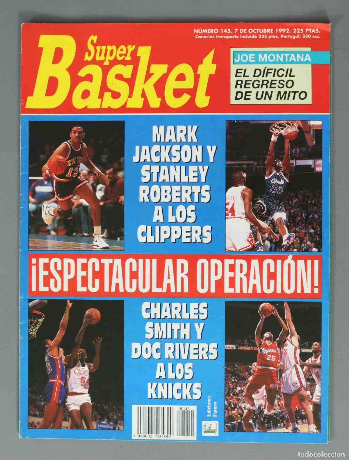 Coleccionismo de Revistas y Peri&oacute;dicos: SUPER BASKET. N&ordm; 145. 7 DE OCTUBRE 1992. &iexcl;ESPECTACULAR OPERACI&Oacute;N!