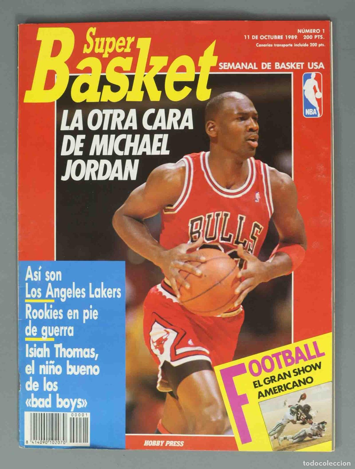 Coleccionismo de Revistas y Peri&oacute;dicos: SUPER BASKET. N&ordm; 1. 11 DE OCTUBRE 1989. LA OTRA CARA DE MICHAEL JORDAN.