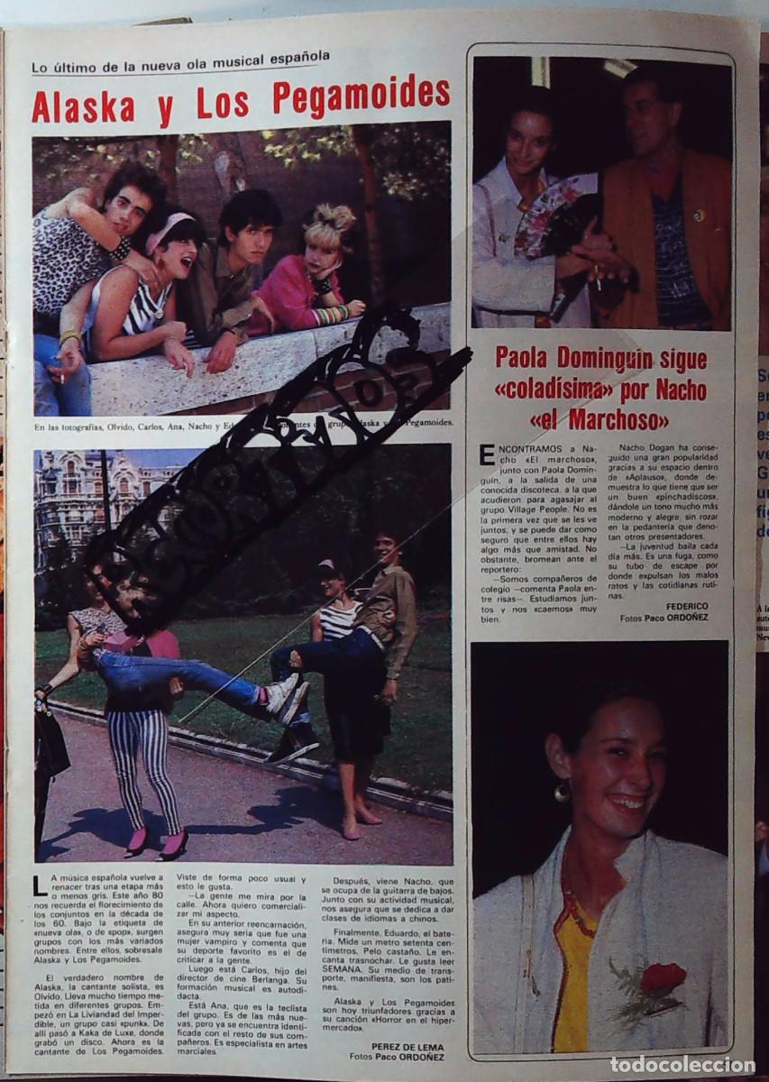Coleccionismo de Revistas y Peri&oacute;dicos: ALASKA Y LOS PEGAMOIDES PAOLA DOMINGUIN