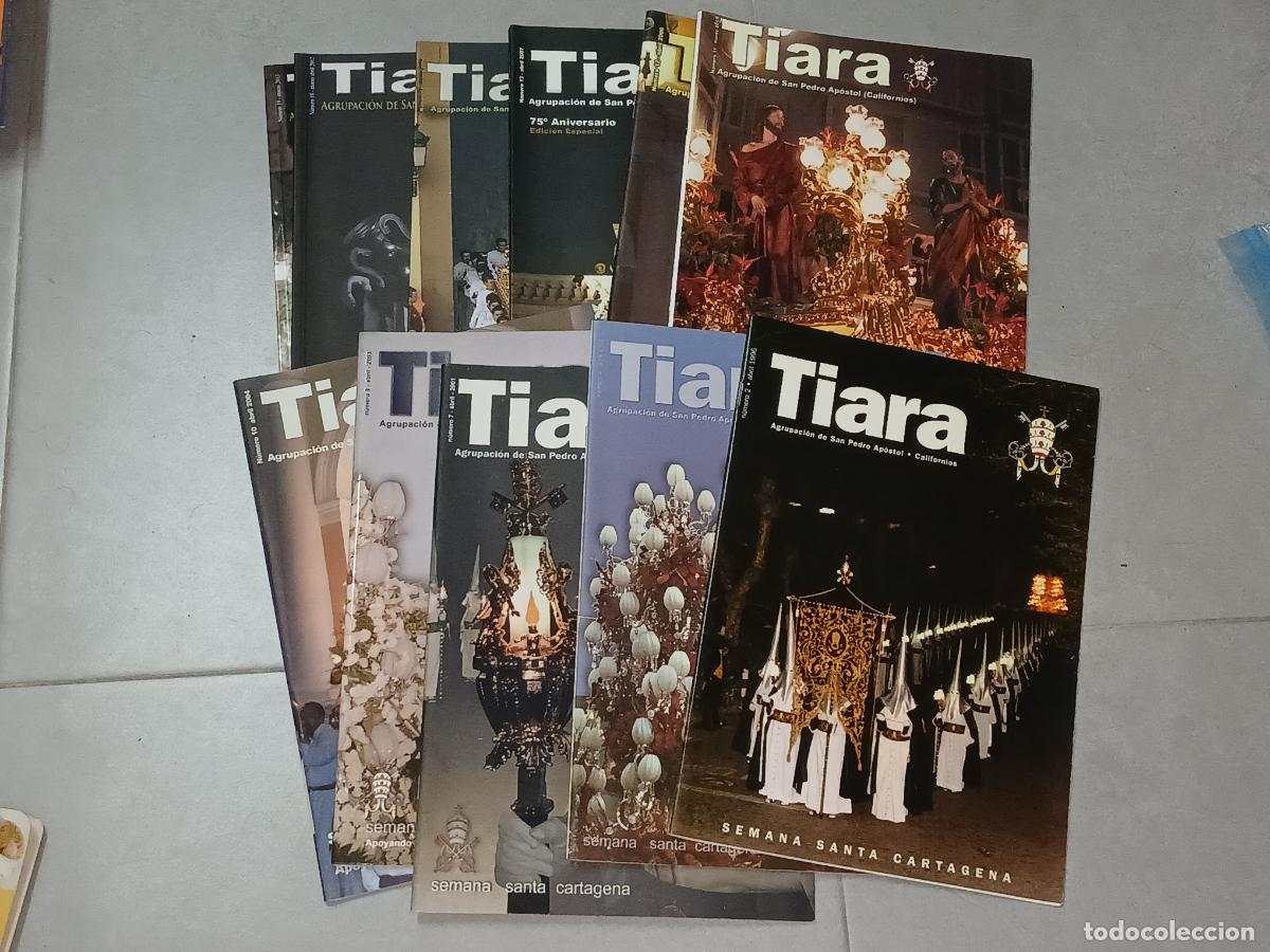 Colecionismo de Revistas e Jornais: Semana Santa Cartagena. Revistas Tiara, lote 11 n&uacute;meros (Agrupaci&oacute;n San Pedro Apostol, Californios)