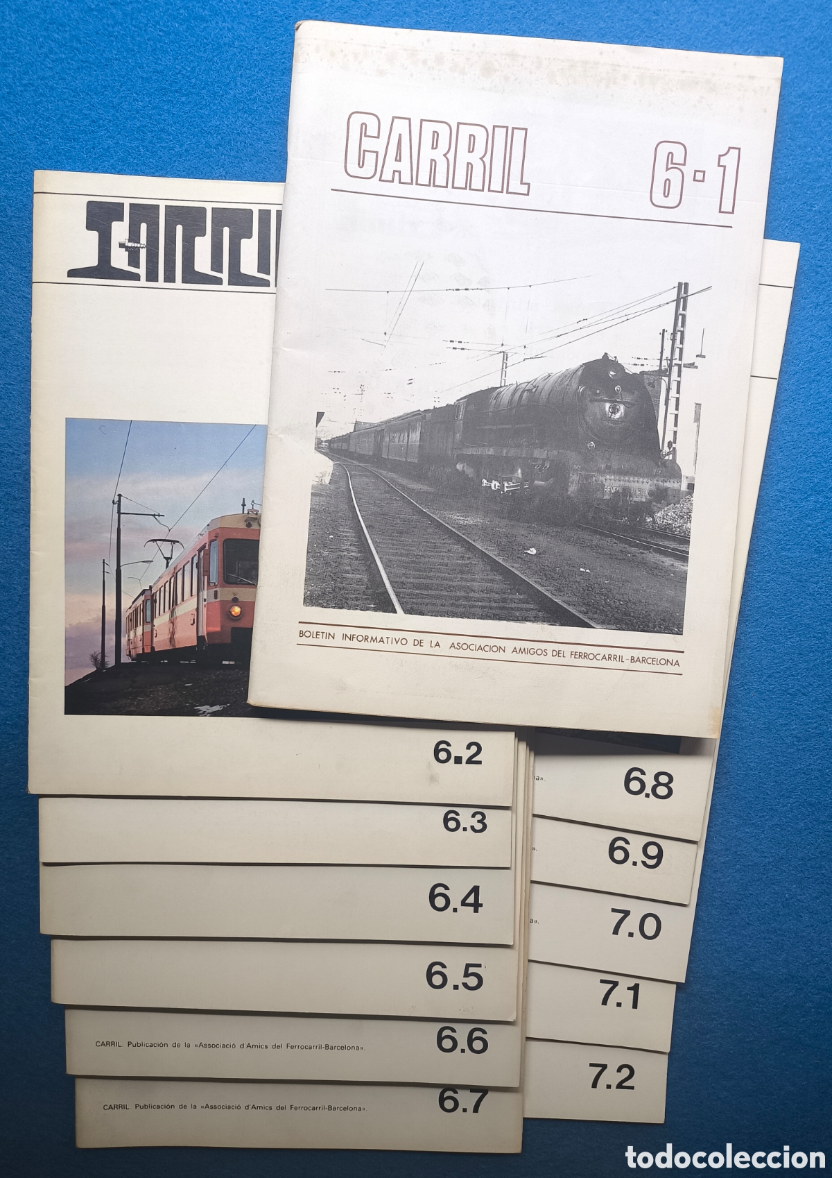 Coleccionismo de Revistas y Peri&oacute;dicos: FERROCARRIL TREN RENFE REVISTA CARRIL LOTE 12 A&Ntilde;O 1978 - 1982